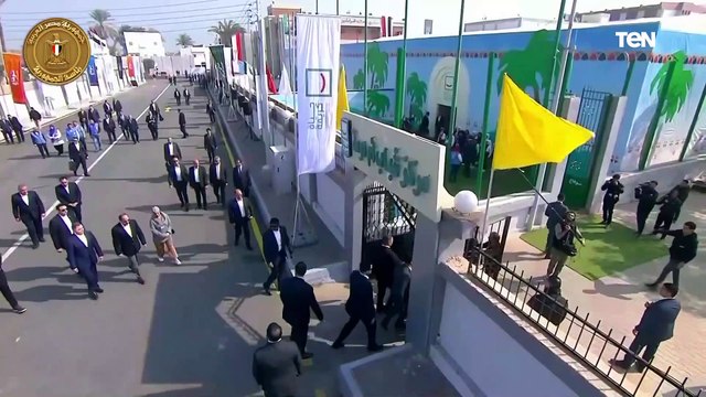 الرئيس السيسي يتفقد قرية أم دومة مركز طما إحدى قرى حياة كريمة بمحافظة سوهاج