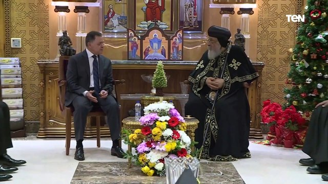 وزير الداخلية يلتقي البابا تواضروس لتهنئته وجميع الأقباط بعيد الميلاد المجيد بالكاتدرائية
