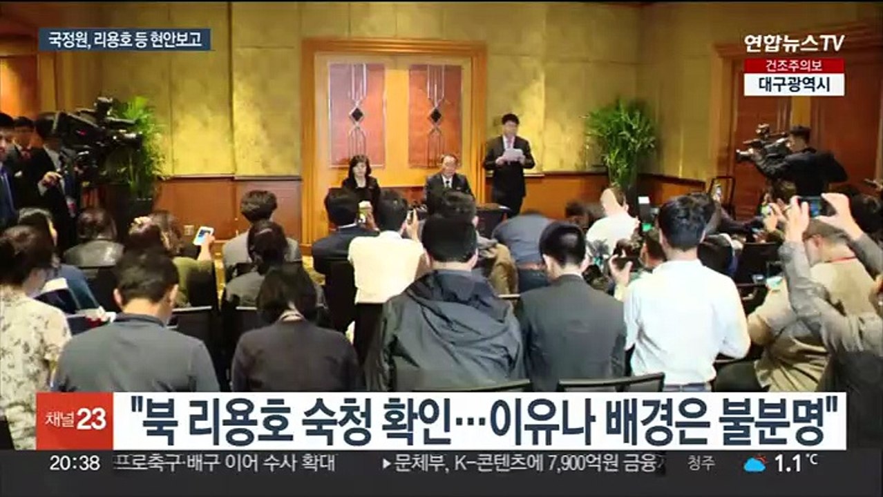 국정원 "북 리용호, 숙청 확인…처형은 확인 안돼"