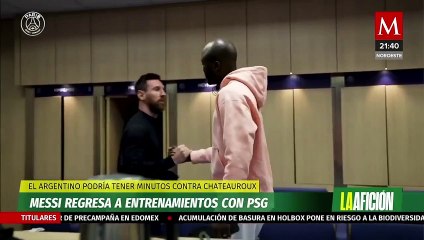 Lionel Messi es recibido con pasillo de honor en su regreso al PSG