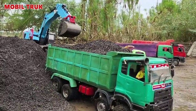 MOBIL TRUK TRONTON FUSO TRIBAL OLENG MUATAN BERAT, UD QUESTER