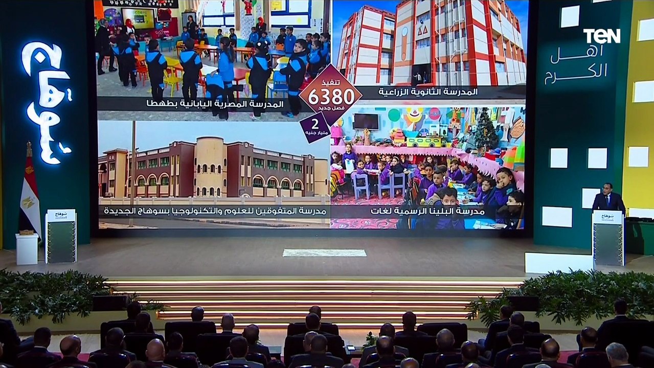 رئيس الوزراء : إنشاء 6400 فصل دراسى فى سوهاج بتكلفة تجاوزت 2 مليار جنيه