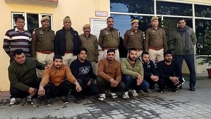 वर्चस्व जमाने के लिए बना रखा था किलर गुट, हिस्ट्रीशीटर सहित सात बदमाश दबोचे