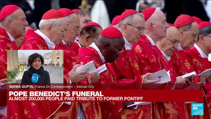 Thousands mourn Benedict XVI at funeral celebrated by pope