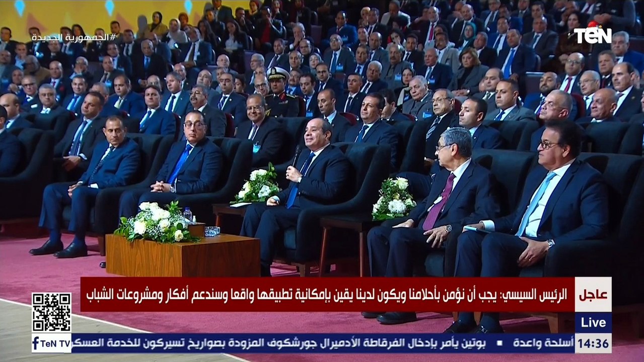 الرئيس السيسي : وأنا جاي بالطيارة بصيت على المباني وقولت ده لسه بدري أوي