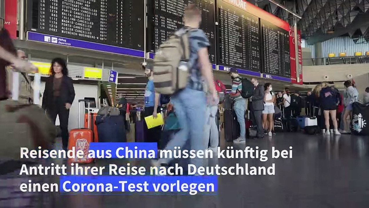 Reisende aus China müssen in Deutschland Corona-Test vorlegen