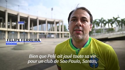 Rio inaugure l' "Avenue Roi Pelé" devant le stade Maracana