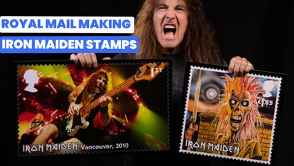 Iron Maiden to be immortalised as Royal Mail stamps