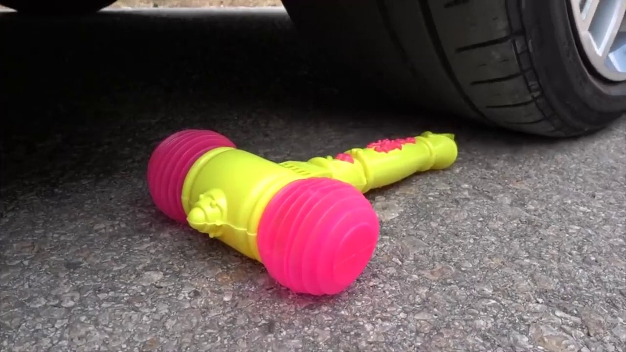 Crushing Crunchy & Soft Things by Car! EXPERIMENT CAR vs GIANT ORBEEZ WATER BALLOON