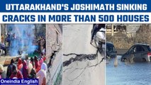 Joshimath: Cracks in more than 500 houses, angry people jam Badrinath highway | Oneindia News *News