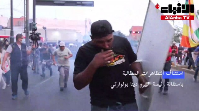 استئناف التظاهرات المطالبة باستقالة رئيسة البيرو دينا بولوارتي