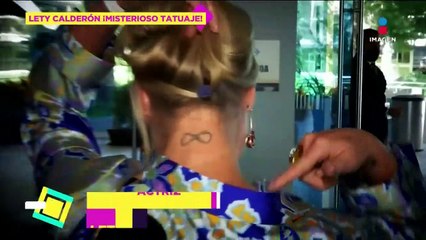 ¿Tatuada? Lety Calderón tiene varios tatuajes en honor a sus hijos