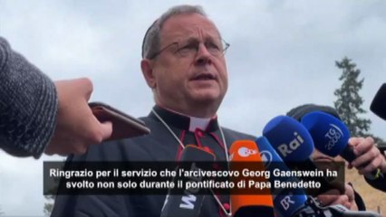 Baetzing ringrazia Gaenswein: "Sarà lui a decidere il suo futuro"