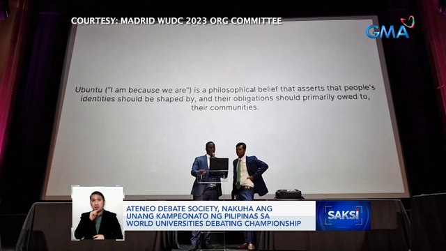 Ateneo Debate Society, nakuha ang unang kampeonato ng Pilipinas sa World Universities Debating Championship | Saksi