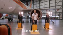 easyJet cabin crew unveil new flying inspired January fitness routine for holidaymakers