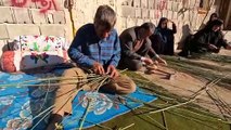 Making a Basket with Branches of a Wild Plant  Villagers in Iran (2022)