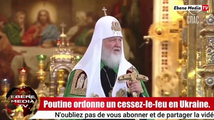 Poutine ordonne un cessez-le-feu en Ukraine les 6 et 7 janvier.