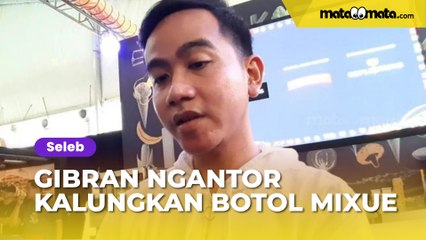 Gibran Rakabuming Ngantor Berkalungkan Botol Mixue, Netizen Curiga Sebentar Lagi Jadi Investor