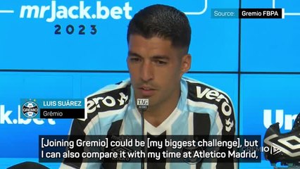Suarez promises 'hunger and goals' after joining Gremio