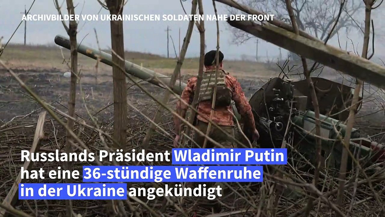 Putin ordnet Waffenruhe in Ukraine für Freitag und Samstag an