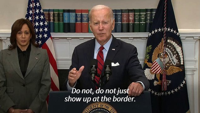 Biden tells migrants: 'Do not just show up at the border'