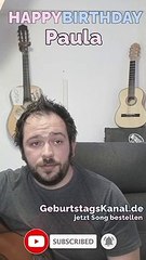 Happy Birthday, Paula! Geburtstagsgrüße an Paula