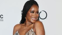 Keke Palmer Yassified Maternity Fashion in a Plunging Cut-Out Sequin Gown