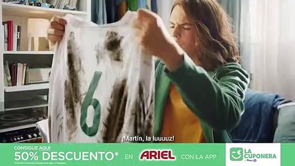 Anuncio de Ariel Pods: ahorra en tu factura de la luz lavando en frío