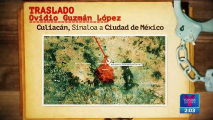 Ovidio Guzmán fue trasladado a la CDMX en un avión militar