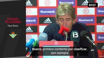Pellegrini se ilusiona con La Copa del Rey y habla del posible derbi en octavos de final