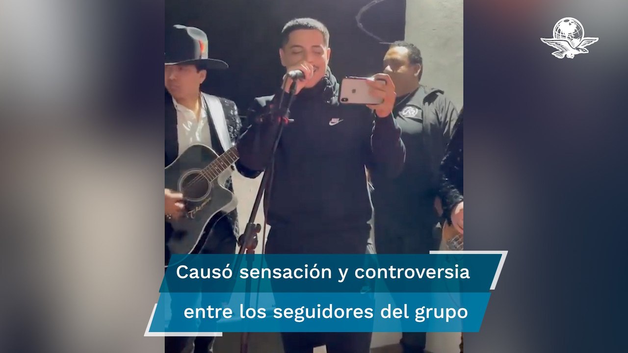 La vez que Eduin Caz, de Grupo Firme, entonó "El Ratón", canción para Ovidio Guzmán