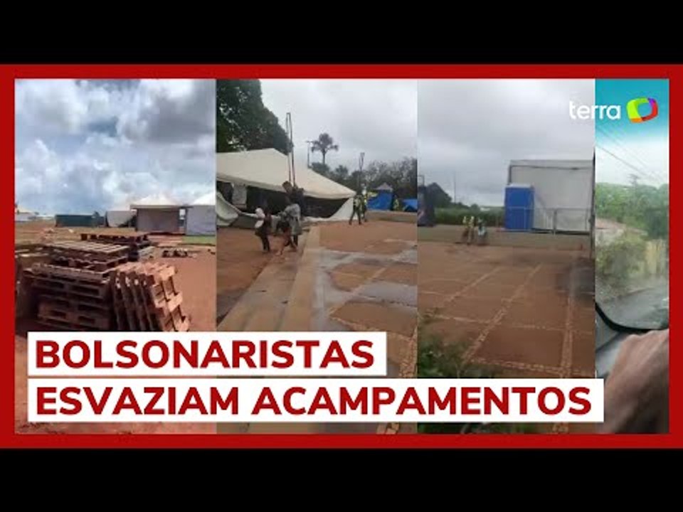 Bolsonaristas esvaziam acampamentos antidemocráticos