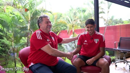Presidente do São Paulo apresenta reforço de Alan Franco durante live