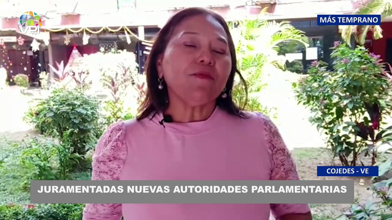 Juramentadas nuevas autoridades parlamentarias en Cojedes - 05Ene @VPItv