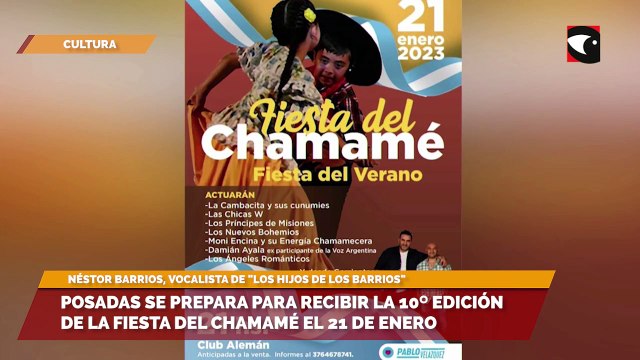 Posadas se prepara para recibir la 10⁰ edición de la fiesta del chamamé el 21 de enero