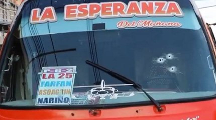 Conductor de bus en Tuluá se recupera después de ser impactado con disparos