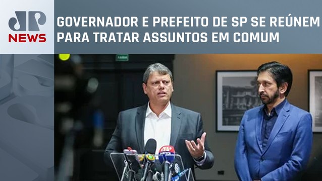 Tarcísio de Freitas e Ricardo Nunes discutem situação na cracolândia