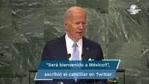 Biden arribará a México en el AIFA, un día antes de lo previsto: Marcelo Ebrard