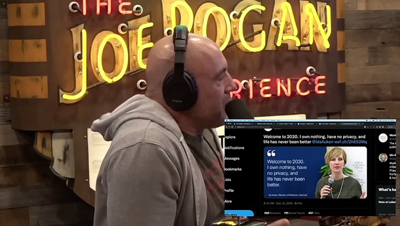 Joe Rogan: LMAO The Crazy Trumpers & Qanon People! The WEF Is Sketchy! & The Art Protesters!