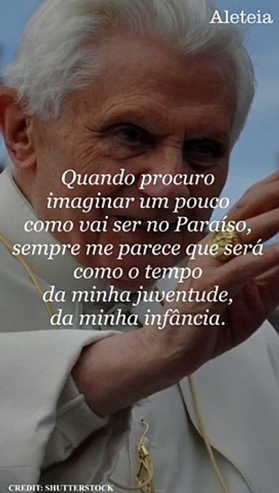 Quando procuro imaginar um pouco como vai ser no Paraíso...