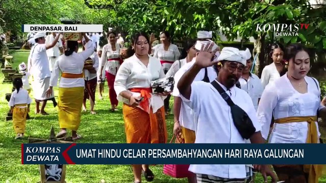 Umat Hindu Gelar Persembahyangan Hari Raya Galungan
