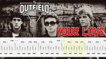 THE OUTFIELD - YOUR LOVE Guitar Tab | Guitar Cover | Karaoke | Tutorial Guitar | Lesson | Instrumental | No Vocal