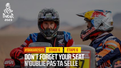 Don't forget your bike seat / N'oublie pas ta selle - Étape 6 / Stage 6 - #Dakar2023