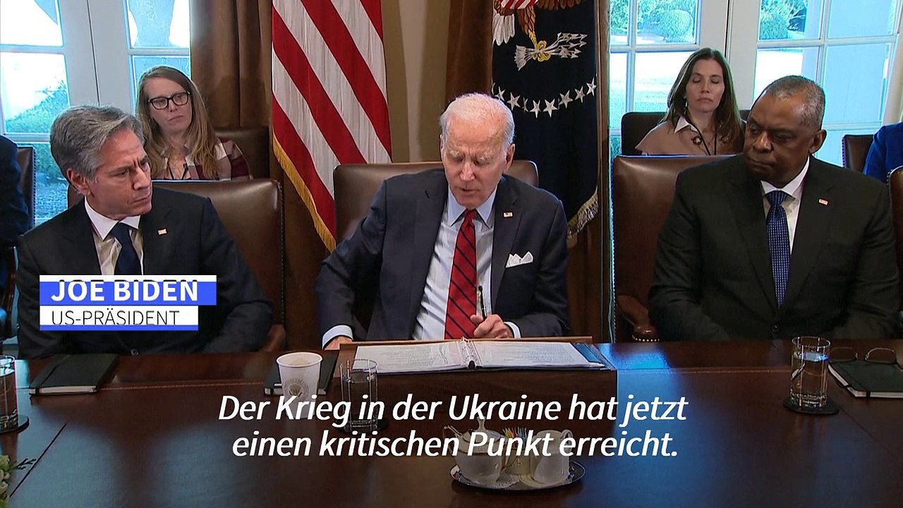 Biden: Krieg in der Ukraine an 'kritischem Punkt'