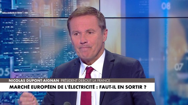 Nicolas Dupont-Aignan : «Il y a des sociétés privées qui se gavent d’argent […] Il faut qu’on rétablisse le prix national»