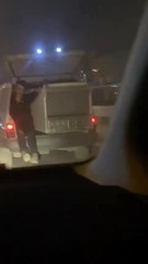 Bursa'da tehlikeli taşımacılık kameralarda