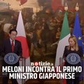 Giorgia Meloni incontra il Primo Ministro del Giappone, Fumio Kishida