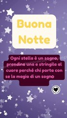 Un saluto di buonanotte in un video