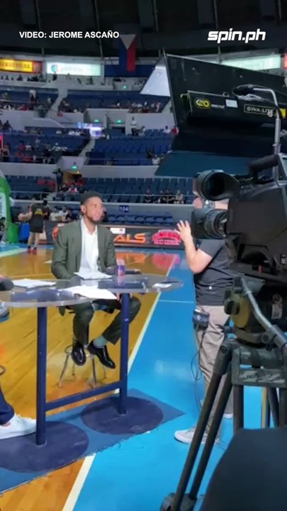RoS vet Gabe Norwood is manning the sidelines for Game Six!  #PBAFinals