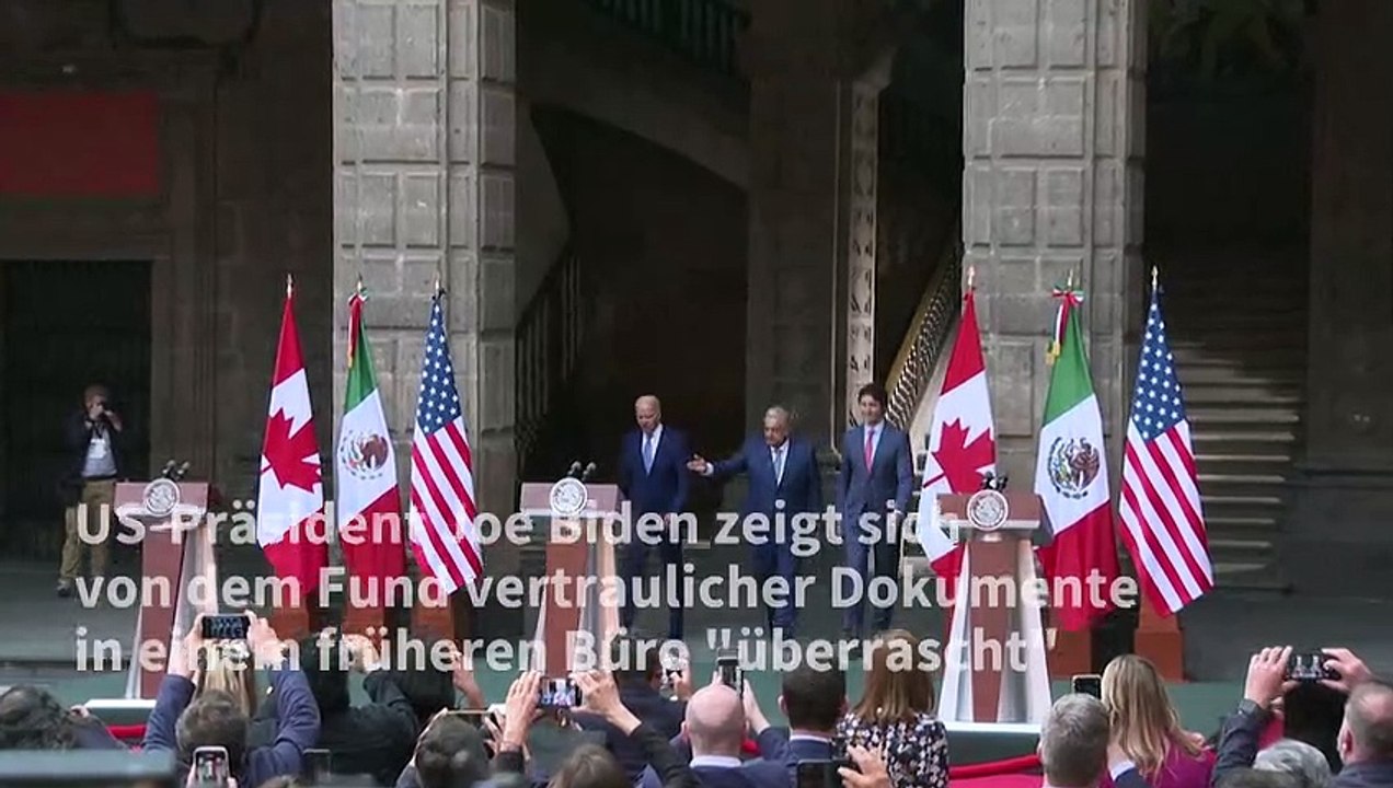 Biden 'überrascht' über Fund geheimer Dokumente